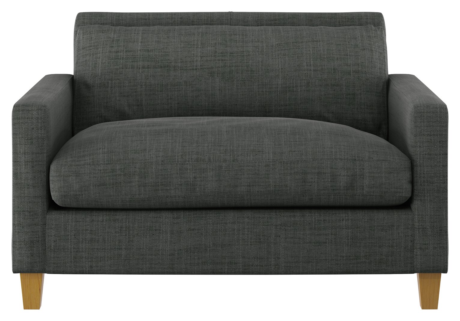 Habitat Chester Fabric Cuddle Chair - Charcoal