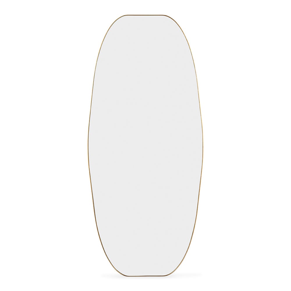 Heal's Fine Edge Dram Wall Mirror Gold 80 x 180cm 2