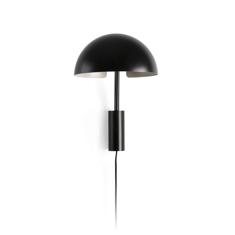 Netlighting Dominica Dome Wall Lamp Black Black 1x E27