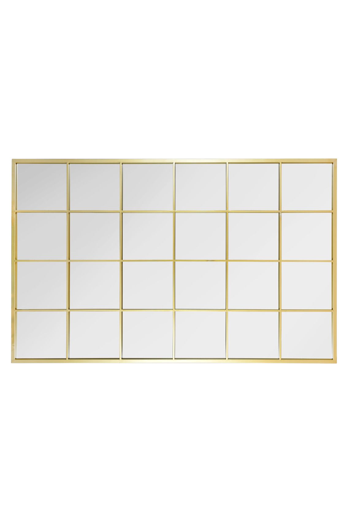 MirrorOutlet The Fenestra Gold Modern Window Leaner / Wall Mirror 69" X 43" 174CM X 110CM 4