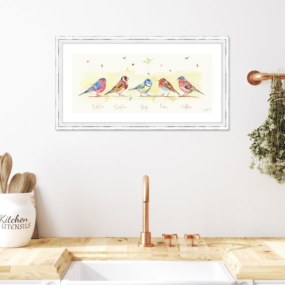 The Art Group Line Of Garden Birds Framed Print