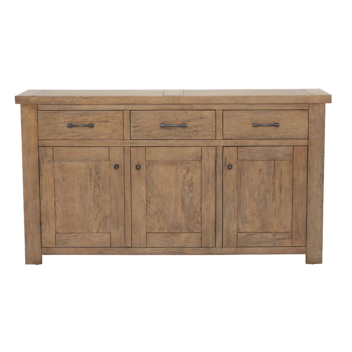 Antix 3 Door 3 Drawer Sideboard Smokehouse Distress