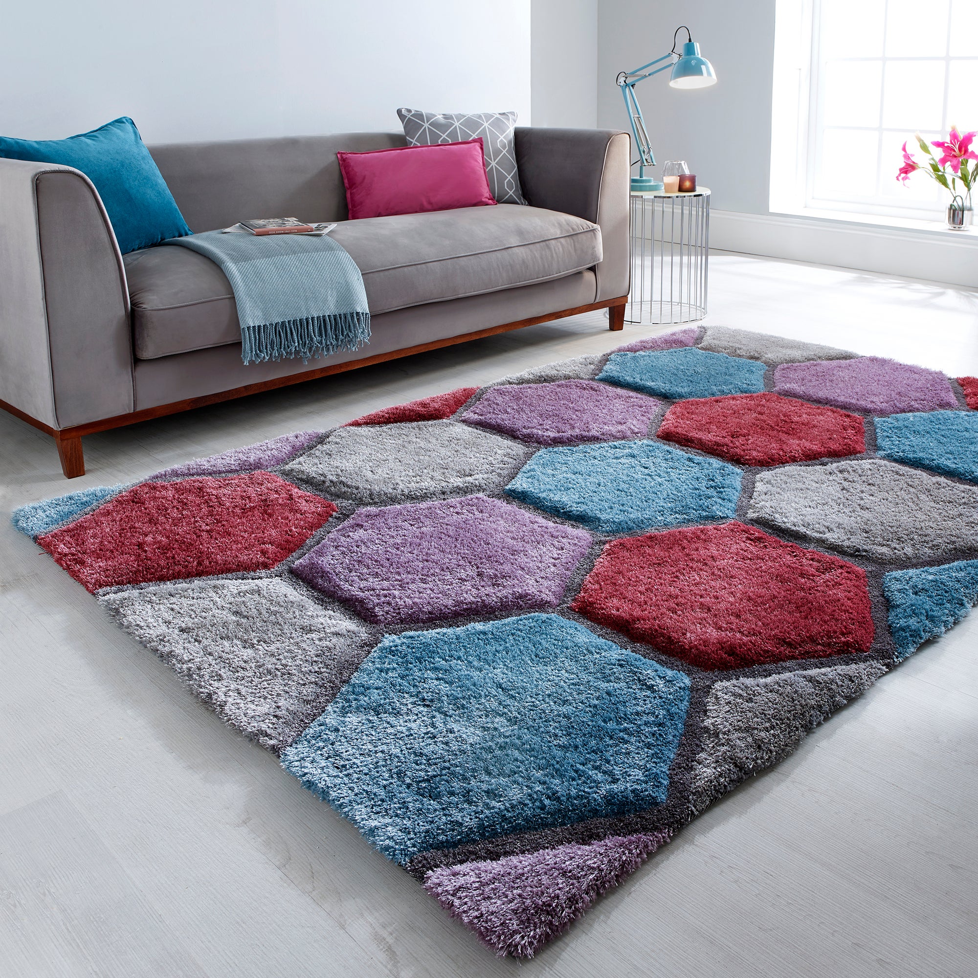 Honeycomb Rug MultiColoured