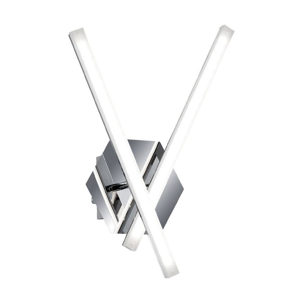 Netlighting Modern LED Wall Lamp Chrome Warm White 3000K 1000lm in Grey