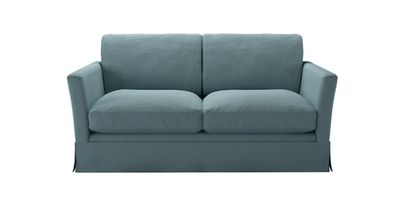 Otto 2 Seat Sofa Bed in Lagoon Brushed Linen Cotton - sofa.com