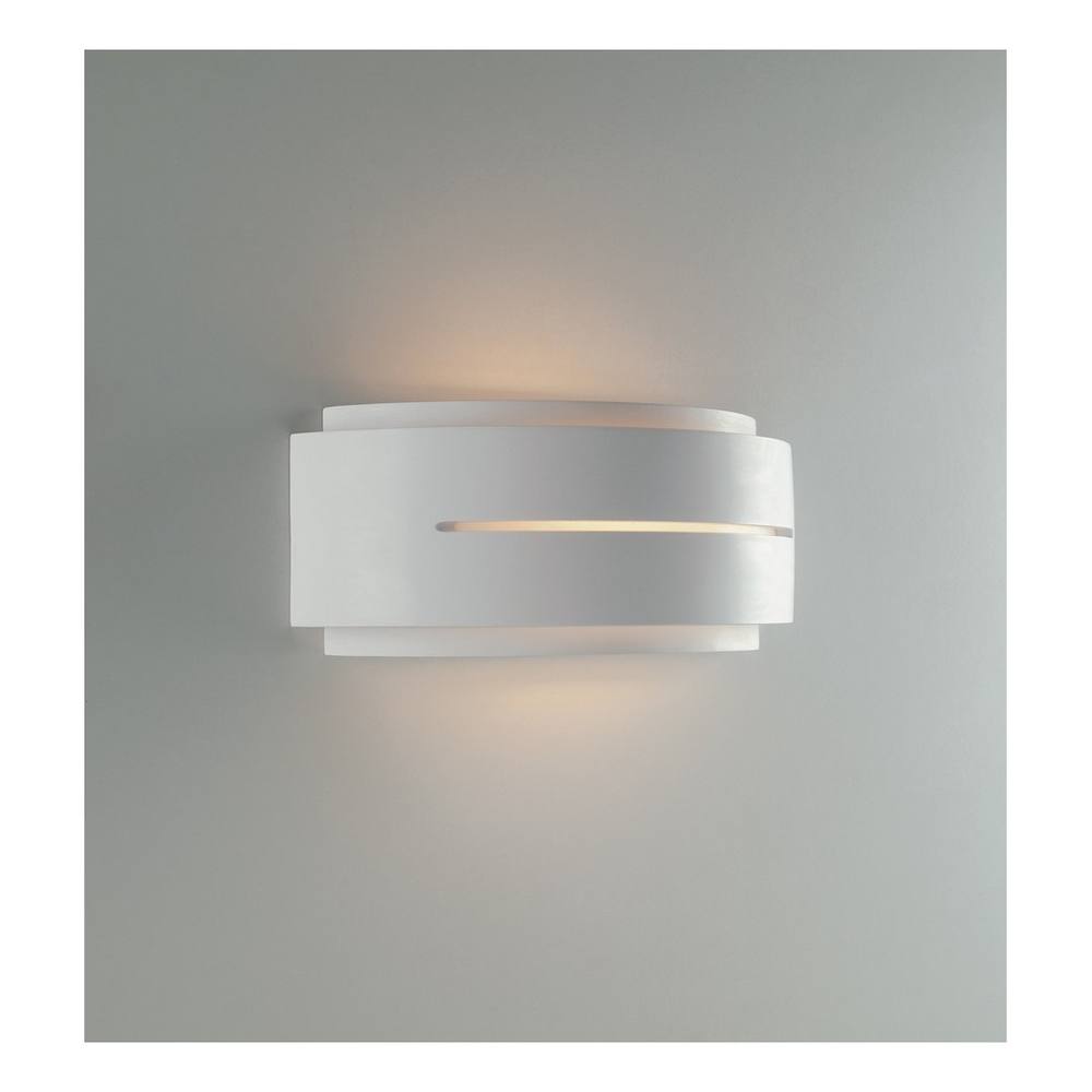 Netlighting Scott Flush Paintable Plaster Wall Light White E14
