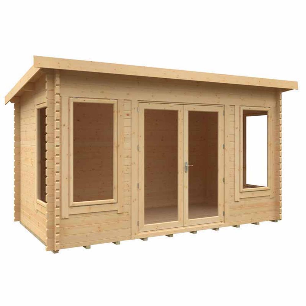 Buttercup Farm 14x8w The Hatfield 44mm Cabin - L415 x W235 x H232.8 cm in Natural