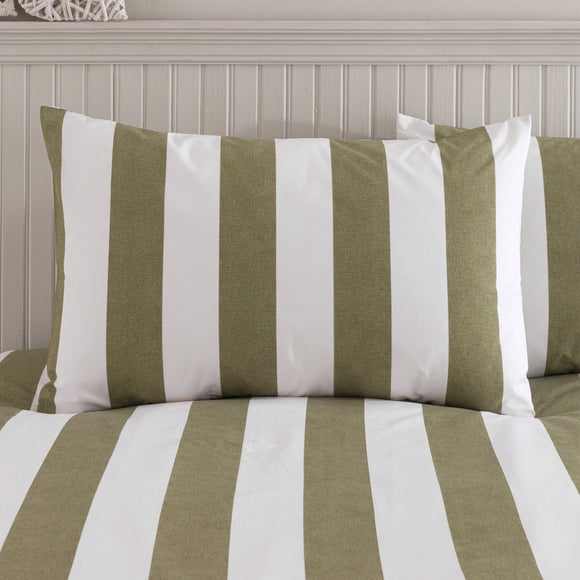 Kent Broad Stripe 100% Cotton Duvet Cover & Pillowcase Set 2