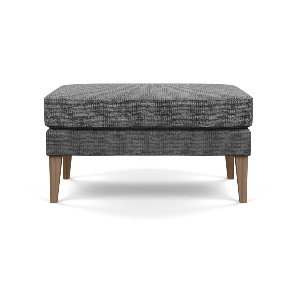 Heal's Richmond Ottoman Tejo Recycled Noir Tinted Ash Feet