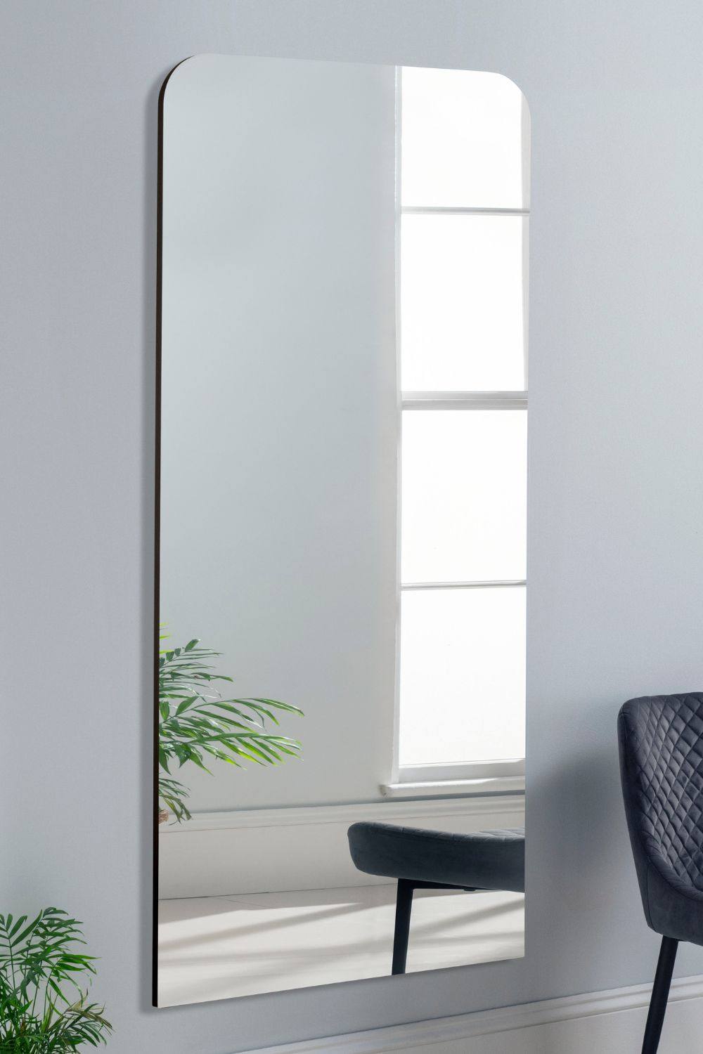 Yearn Mirrors Radius Extra Large Mirror in Black