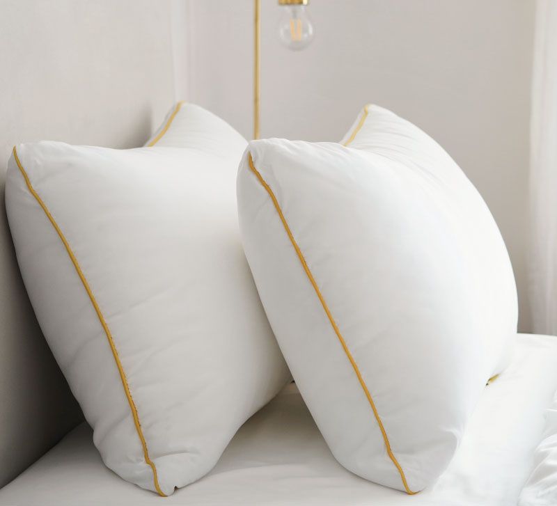 Brightr Sleep Nox Soft Down Alternative Pillow 2 pack Neck Pain & Side Sleeper Pillow in White