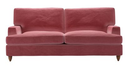Isla 2.5 Seat Sofabed in Dusty Rose Cotton Matt Velvet - sofa.com