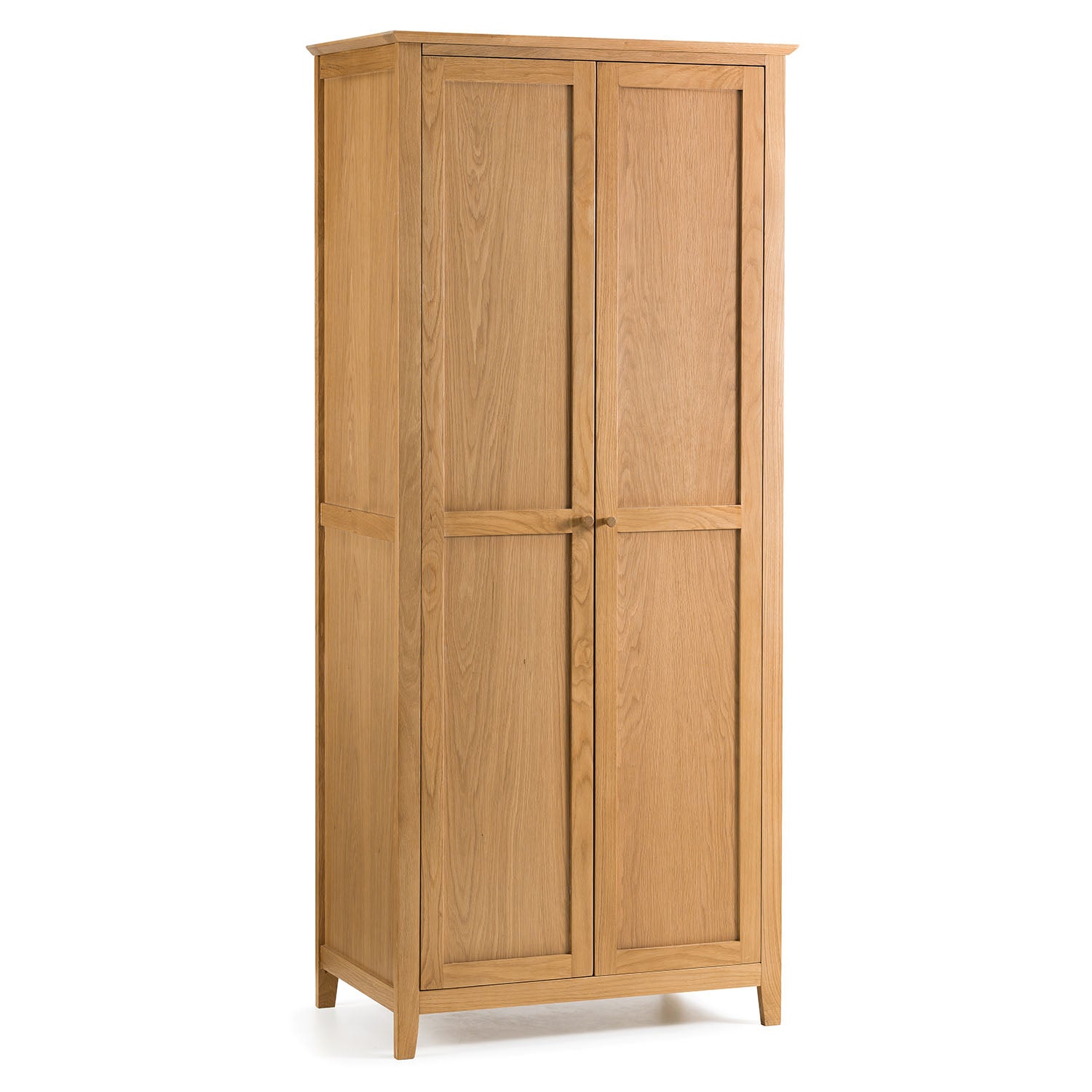 Salerno Shaker Double Wardrobe Natural