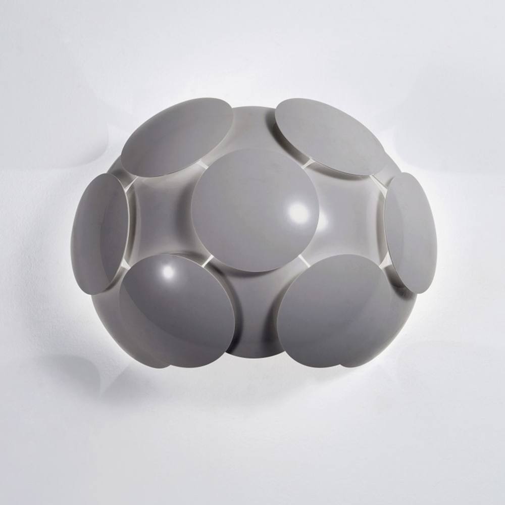Netlighting Santina Modern 1 Light Wall Lamp E27 in Grey
