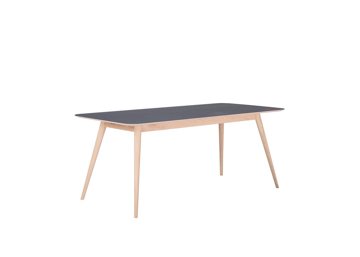 Gazzda Linn Dining Nero Linoleum Table 180x90x75cm