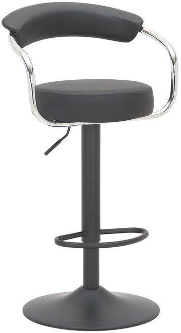 netfurniture Lazio Matt Black Bar Stool Black
