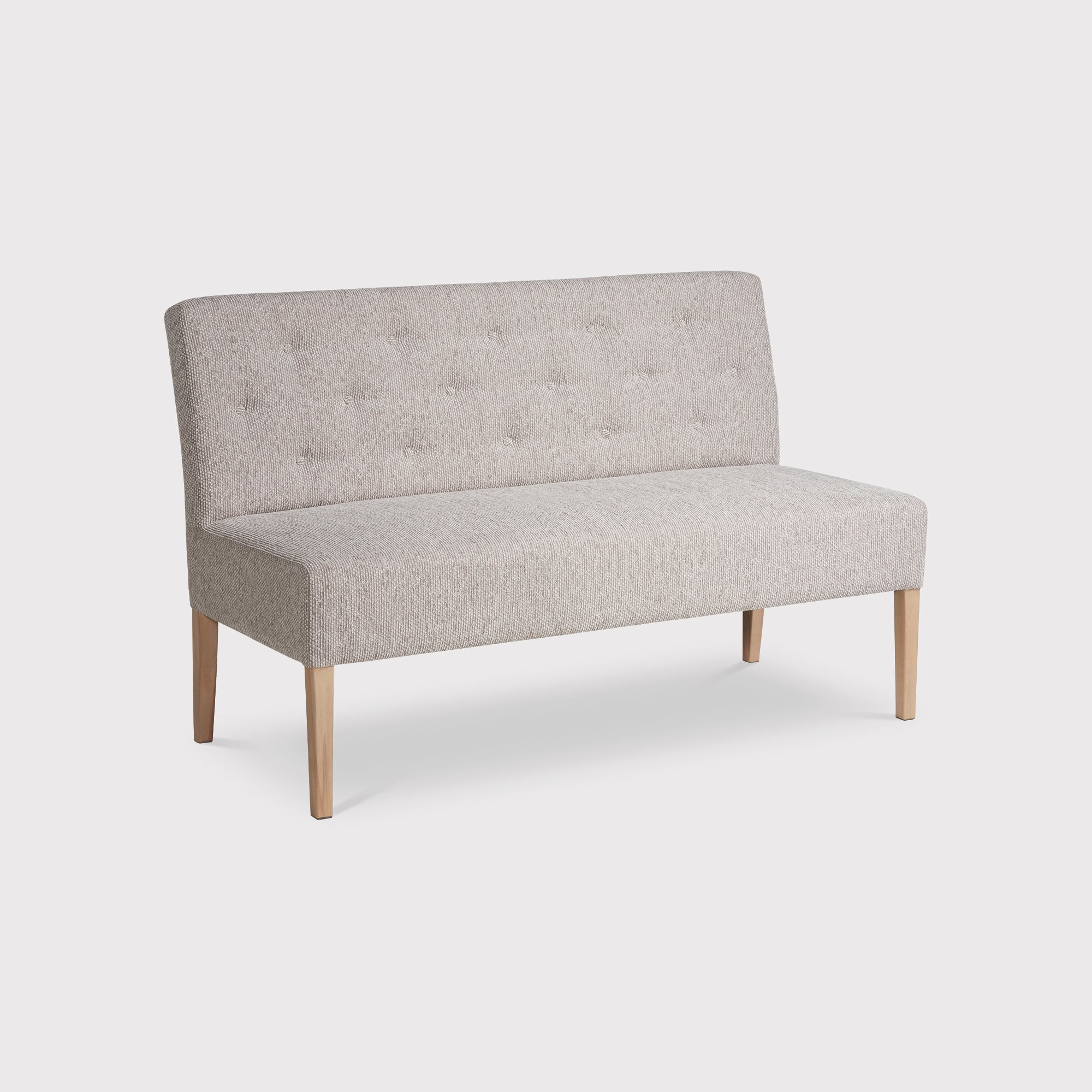 Medina Bench, Grey Fabric | Barker & Stonehouse