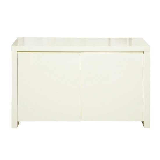 Curio Cream High Gloss Finish 2 Door Sideboard