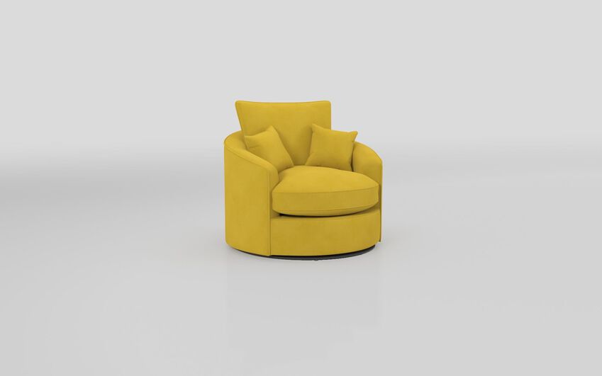 Green Fabric Paisley Twister Chair