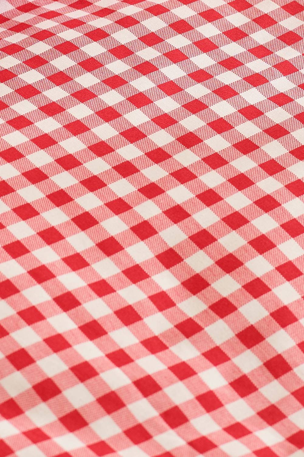 Catherine Lansfield 'Bamford Gingham Check' Fitted Sheet in Red 2