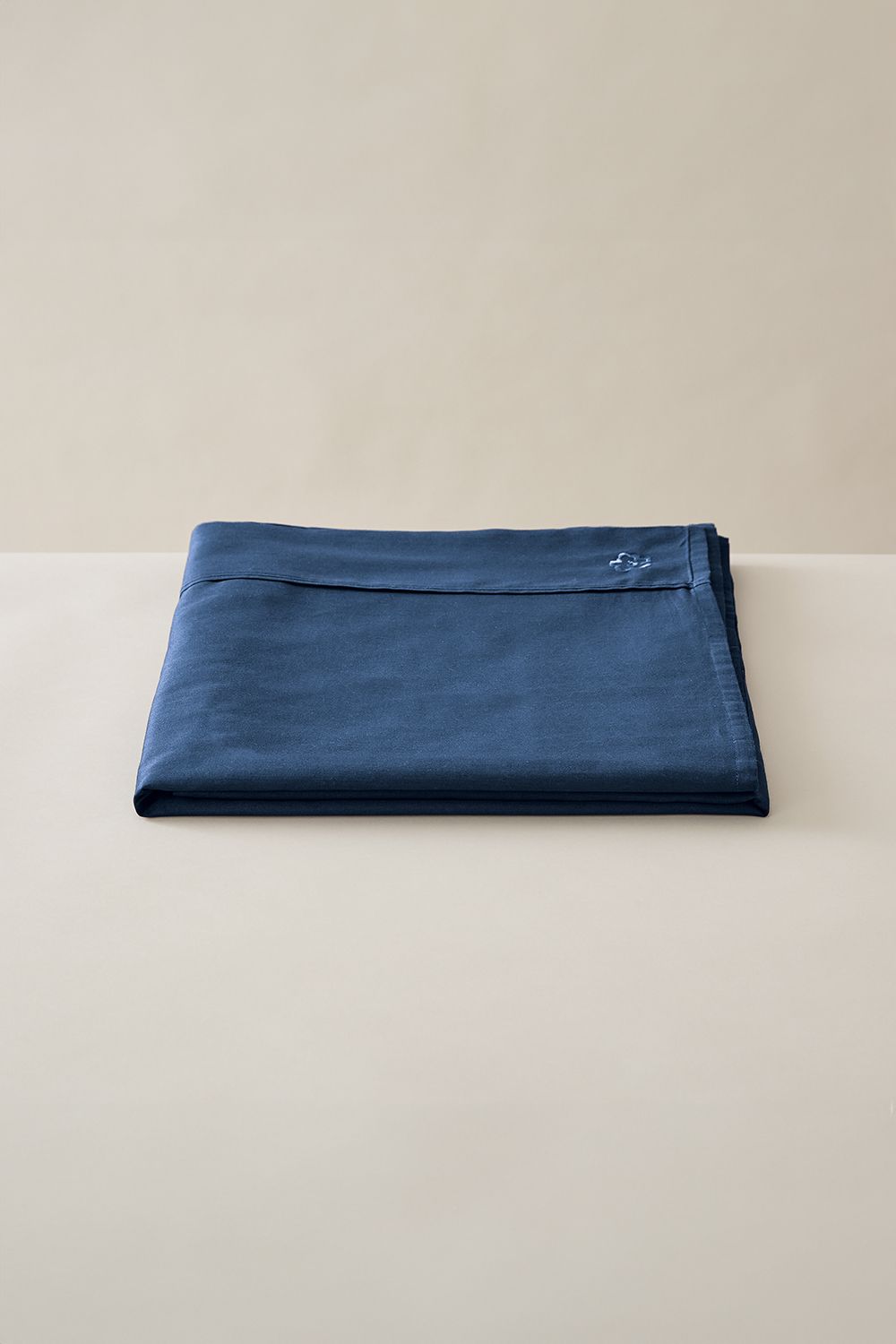 Ted Baker 'TB Plain Dye' Cotton Sateen Flat Sheet in Navy