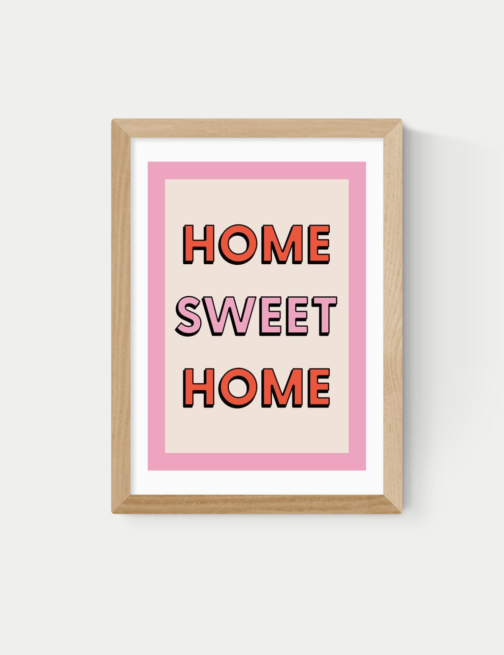 East End Prints Home Sweet Home Framed Art Natural