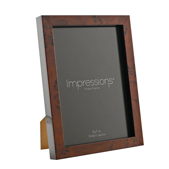 Impressions Dark Wood Effect Photo Frame
