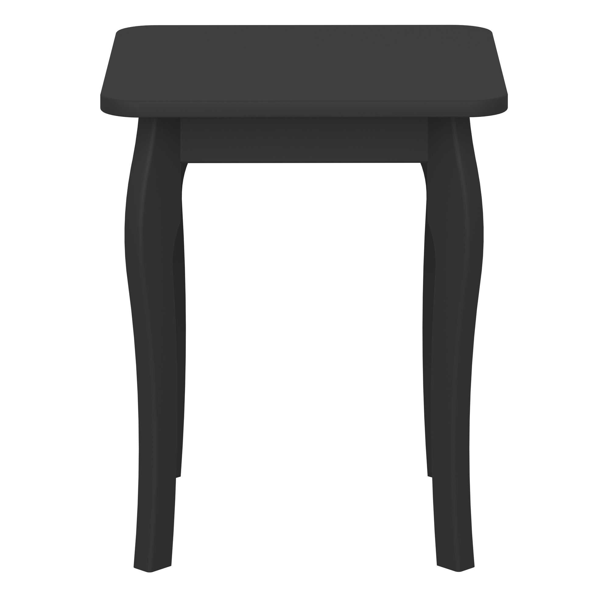 Baroque Dressing Table Stool Black