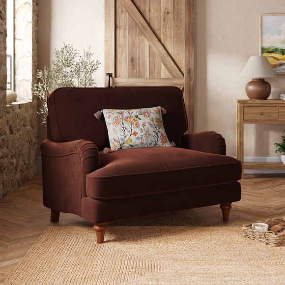 Beatrice II Velvet Snuggle Chair