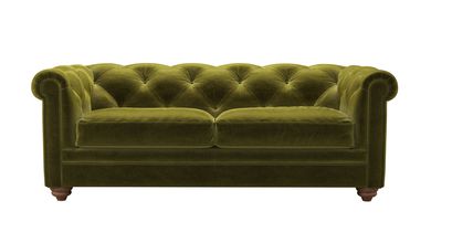 Patrick 2.5 Seat Sofabed in Olive Cotton Matt Velvet - sofa.com