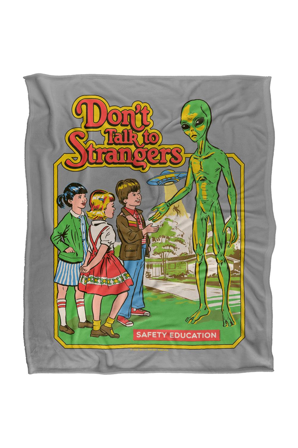 Steven Rhodes Don'T Talk To Strangers Silky Super Soft Throw Blanket