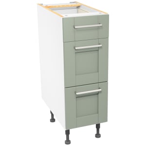 Wickes Ohio Reed Green Shaker Drawer Unit - 300mm