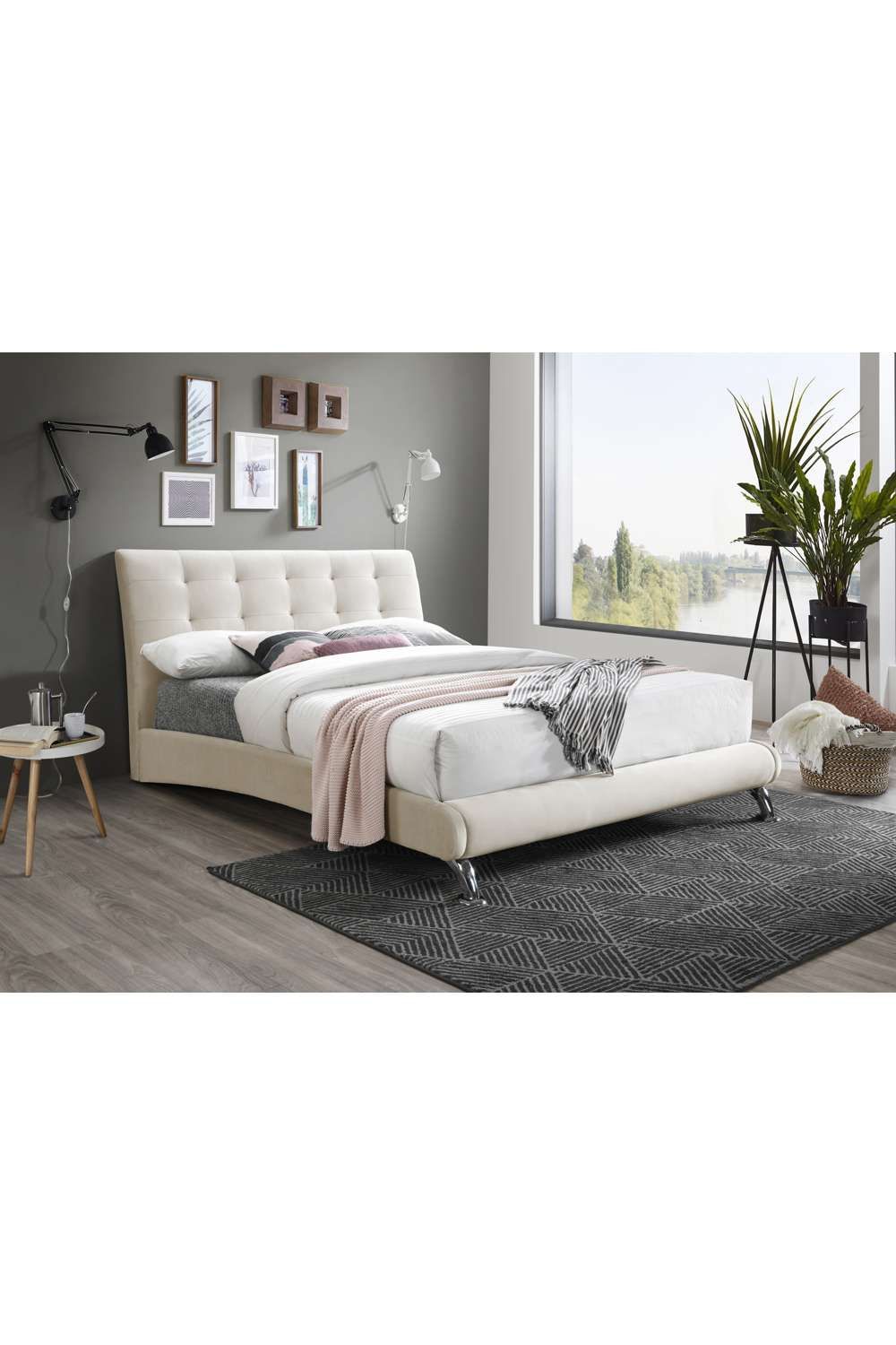 Birlea Hemlock Bed in Light Stone