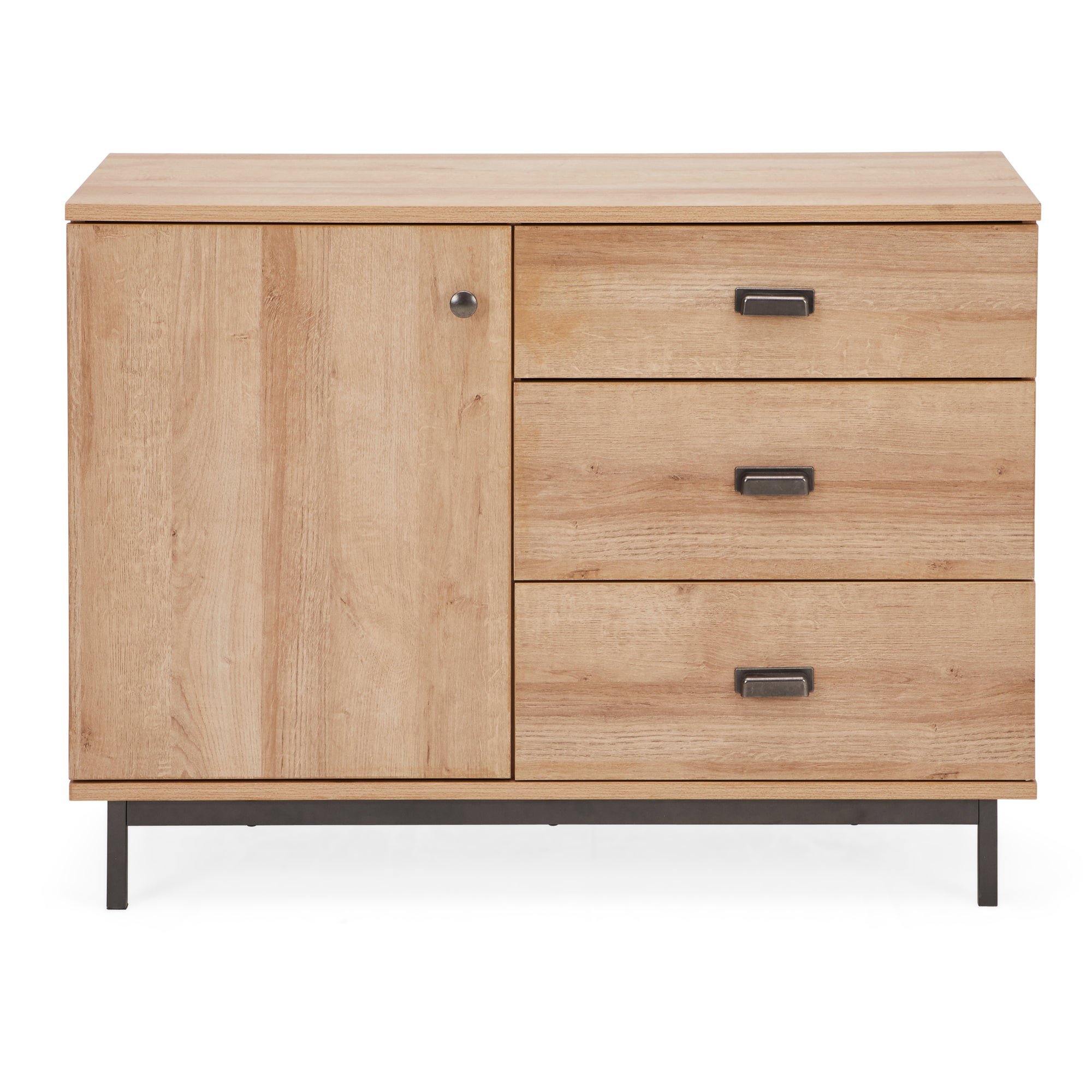 Fulton Oak Effect Small Sideboard Light Oak