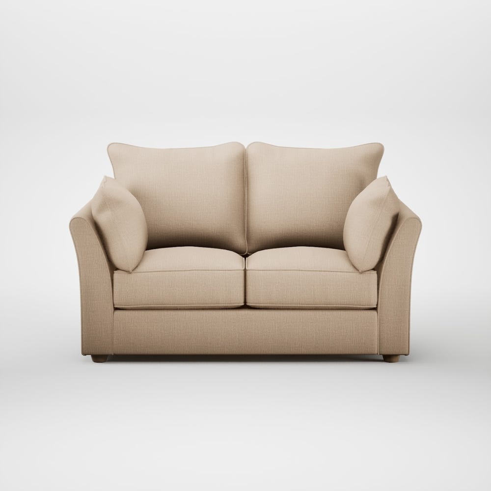 Heal's Tailor 2 Seater Sofa Smart Cotton Linen Rice Natural Feet 2