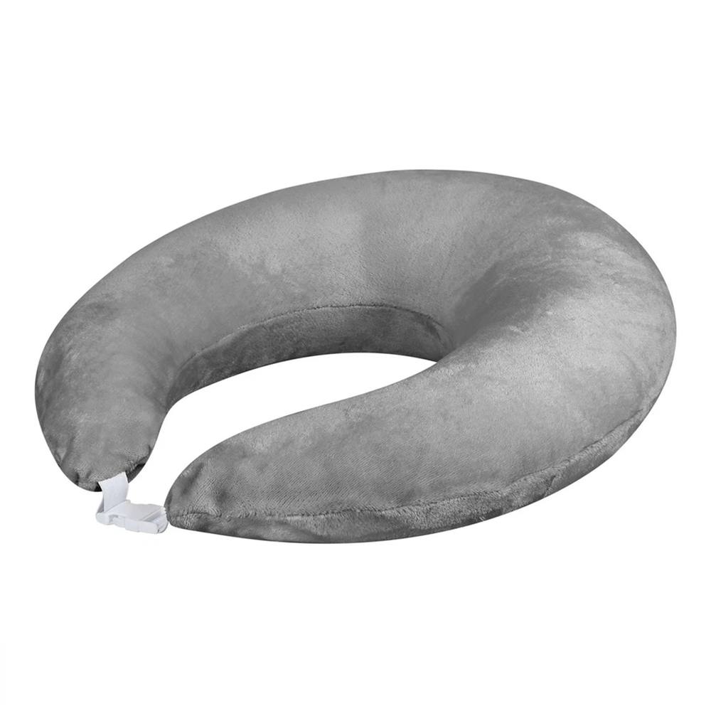 Nordara Ergonomic U‑Shaped Gaming Arm Pillow Soft Lap Back Support Cushion in Grey