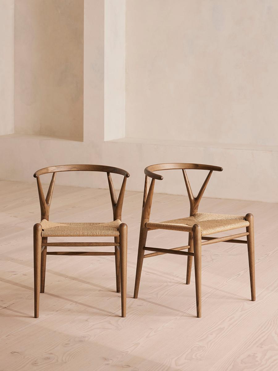 Pair of Sitwell Dining Chairs Walnut