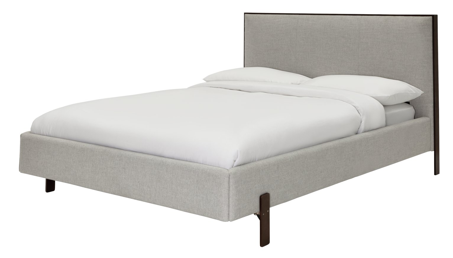 Habitat Twain Walnut Kingsize Bed Frame - Grey