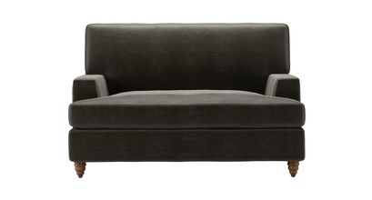 Isla Loveseat Sofabed in Elephant Cotton Matt Velvet - sofa.com