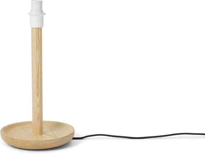 Helmer Table Lamp Base, Light Wood