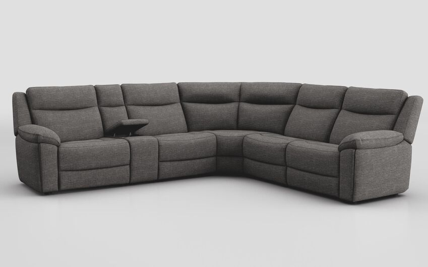 Fabric Villa 3 Corner 3 Sofa with Console