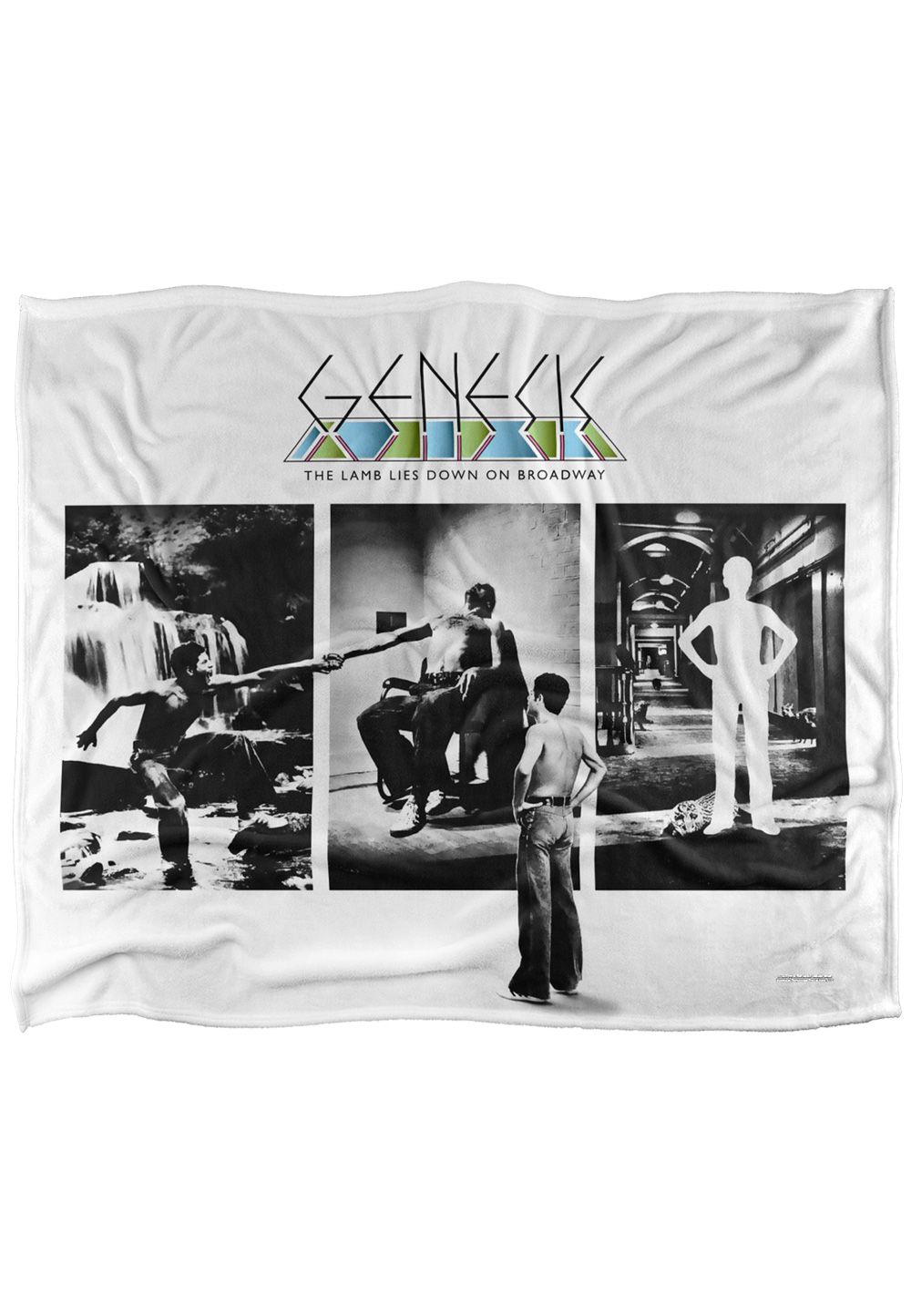 Genesis Lamb Lies Down Silky Touch Super Soft Throw Blanket 152 X 127 cm in White