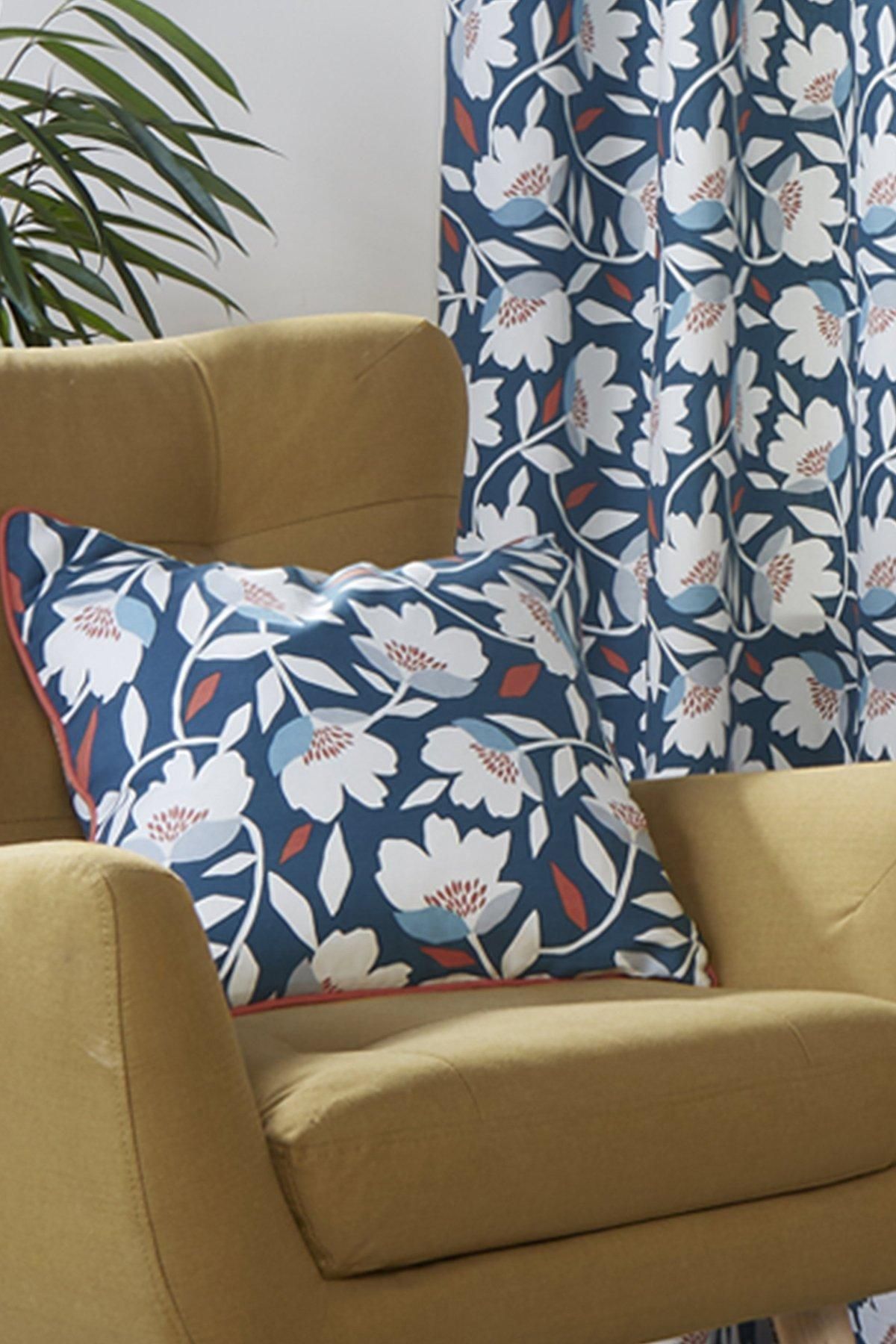 Fusion 'Luna' 100% Cotton Filled Cushion in Teal