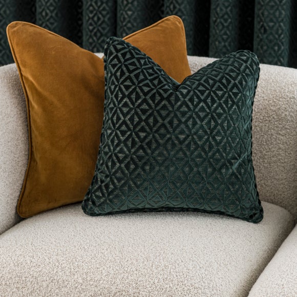 Diamond Geometric Velvet Cushion