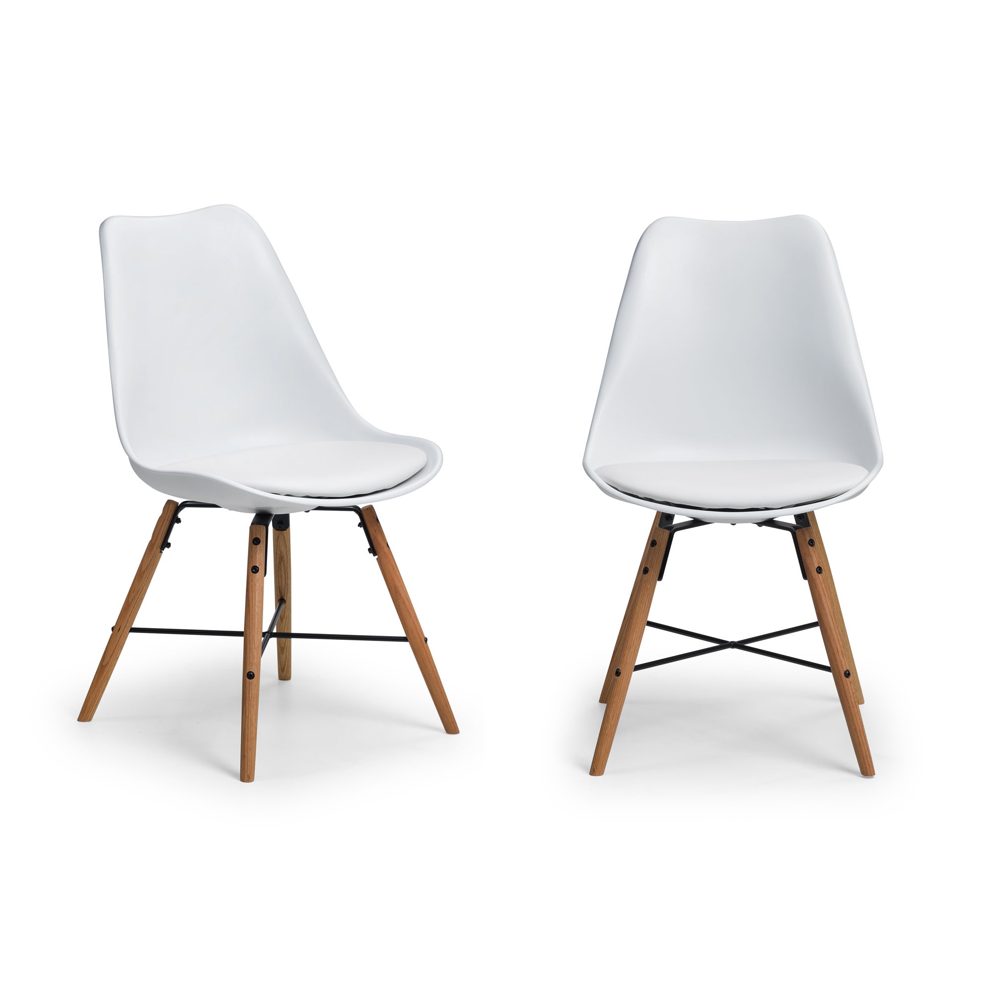 Kari Set of 2 Dining Chairs, Faux Leather