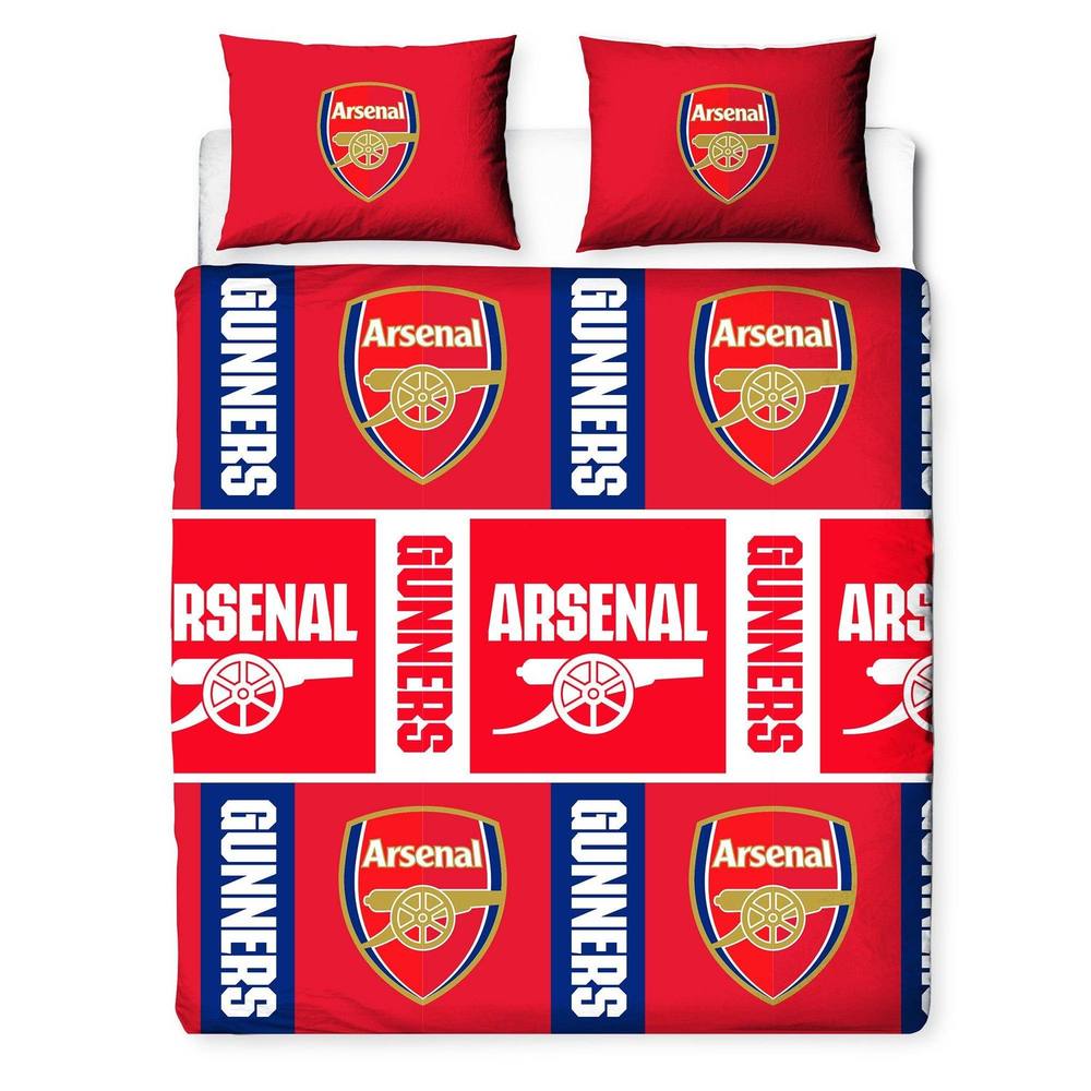 Arsenal FC Crest Reversible Duvet Set in Red