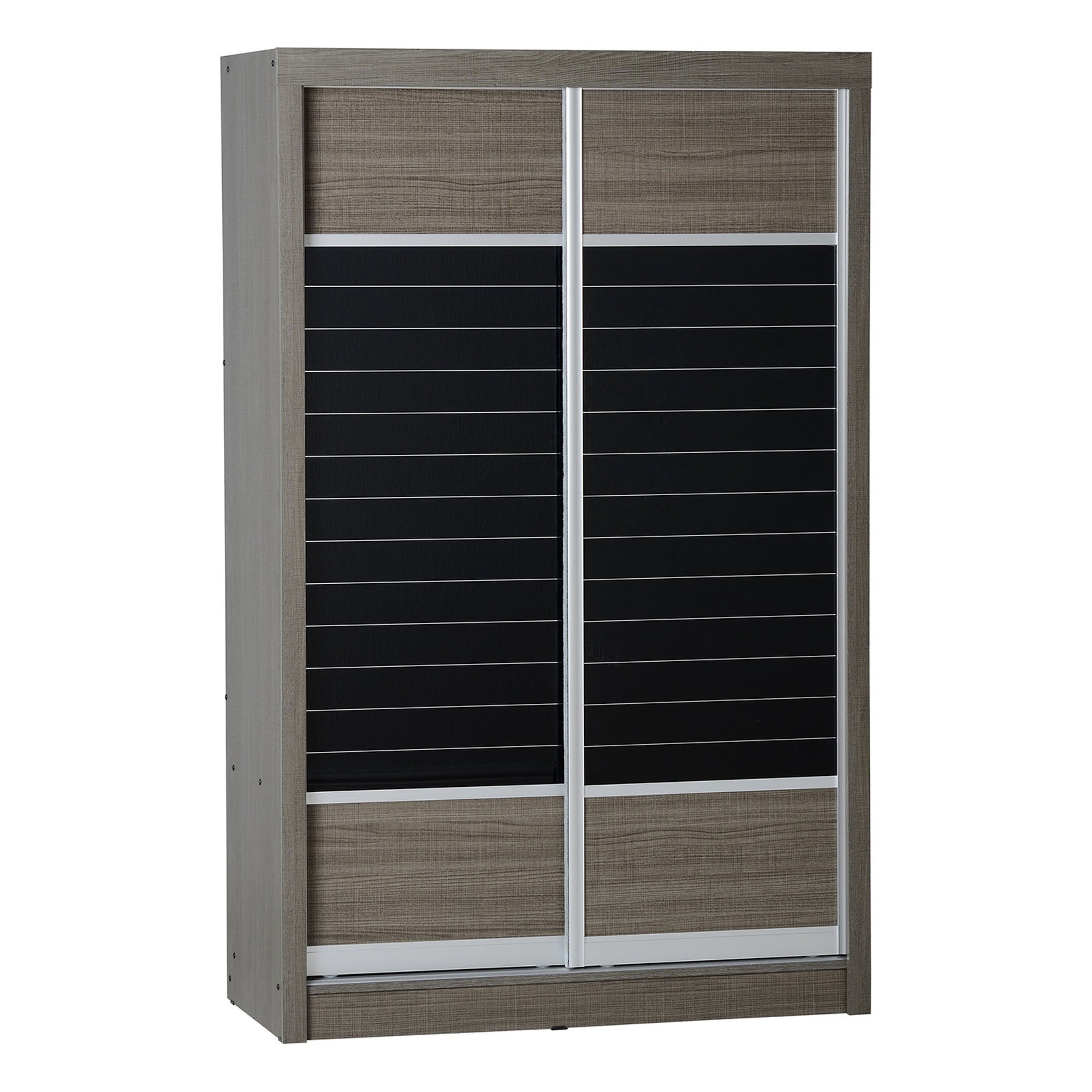 Lennon Black 2 Door Sliding Wardrobe Black