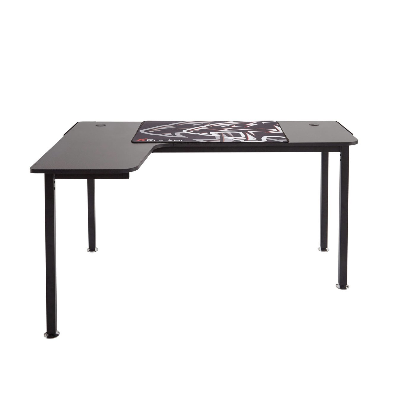 X Rocker Panther Left Corner Gaming Desk - Black