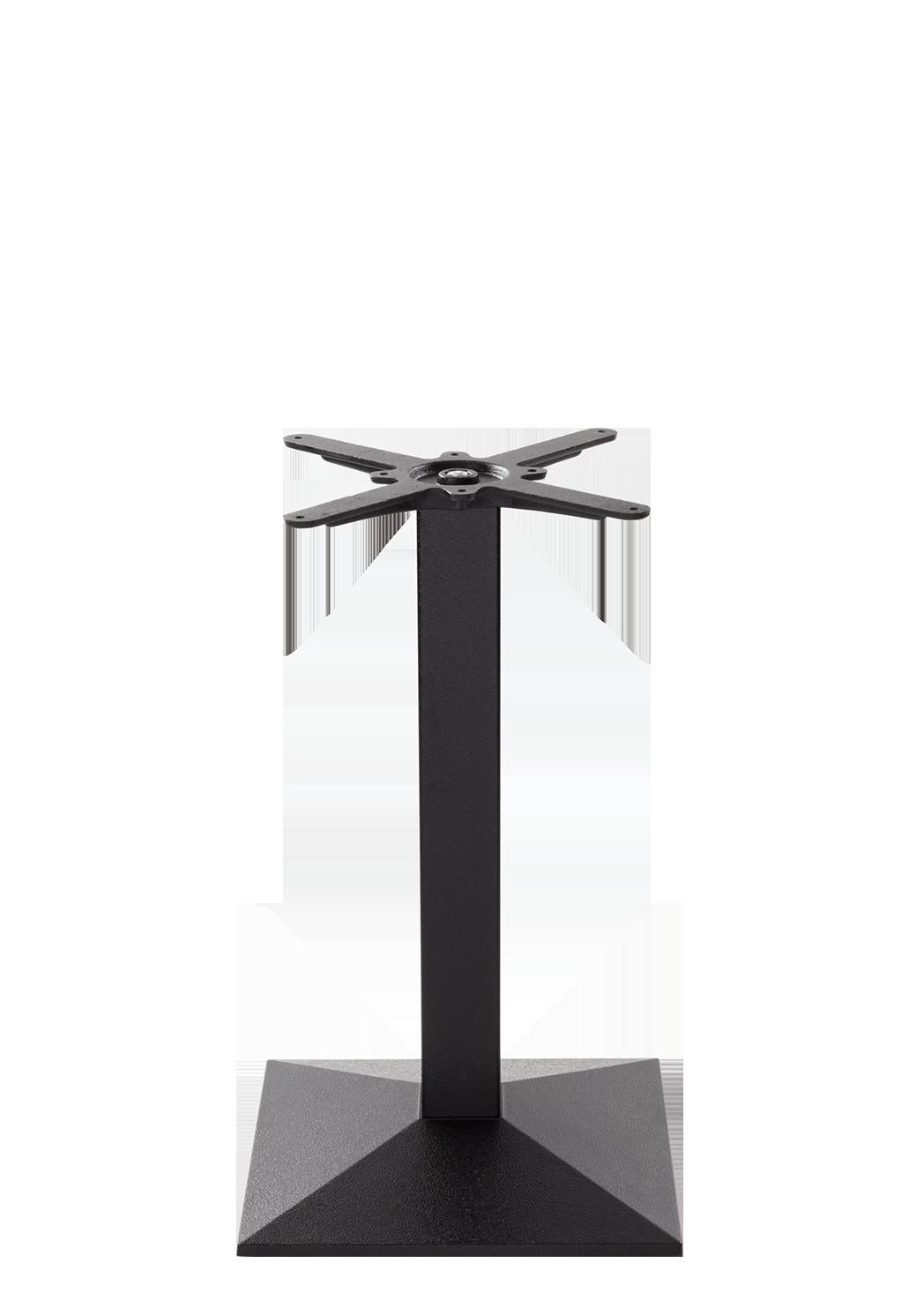 netfurniture Black Cast Iron Pyramid Table Base - Medium - Height - 730 mm