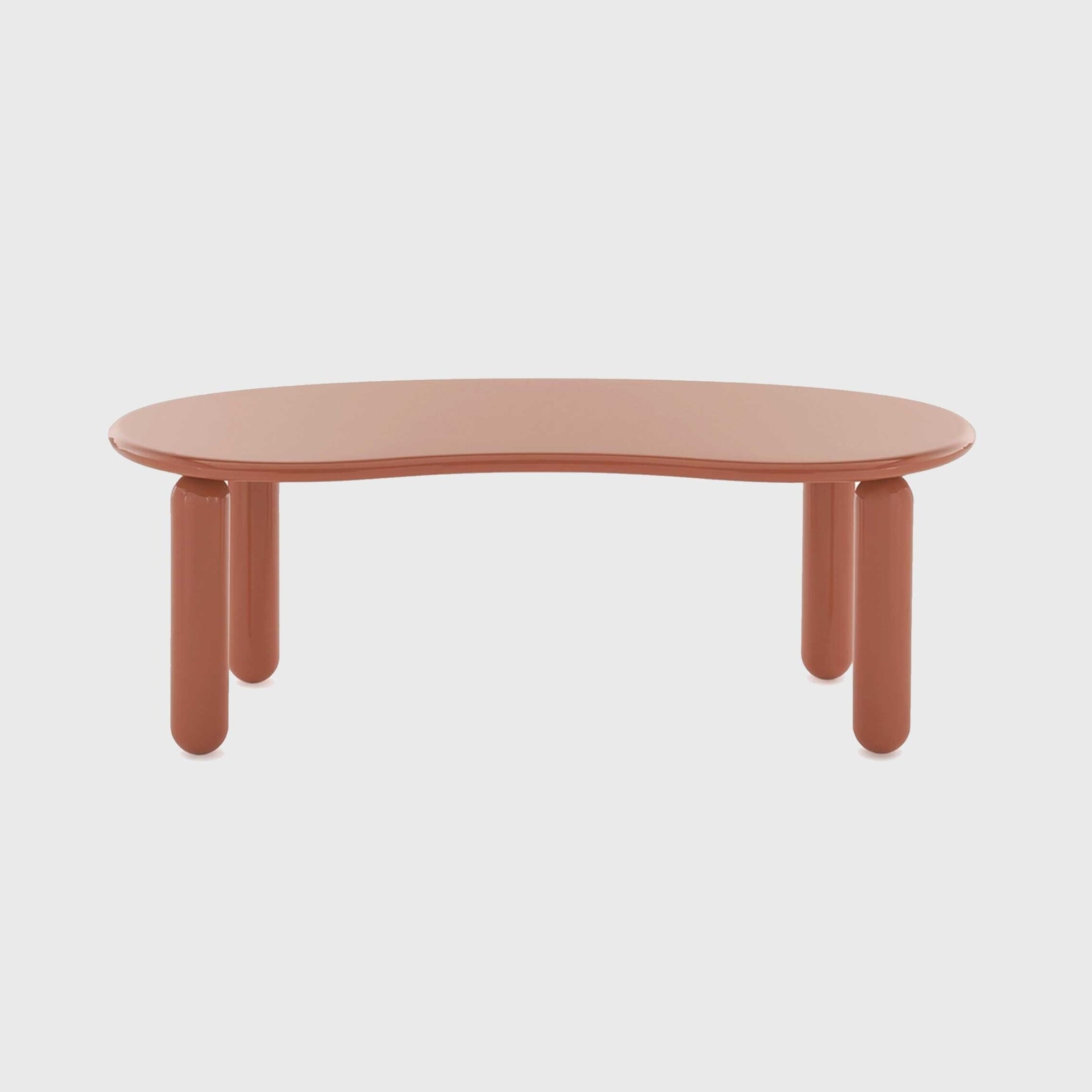 Kartell Undique Mas Side Table 119x59x44 Orange, Round Wood | Barker & Stonehouse